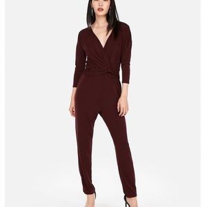 Front twist black jumpsuit size small